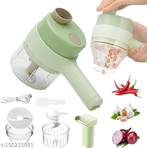 4 in 1 Handheld Electric Vegetable Cutter Set
